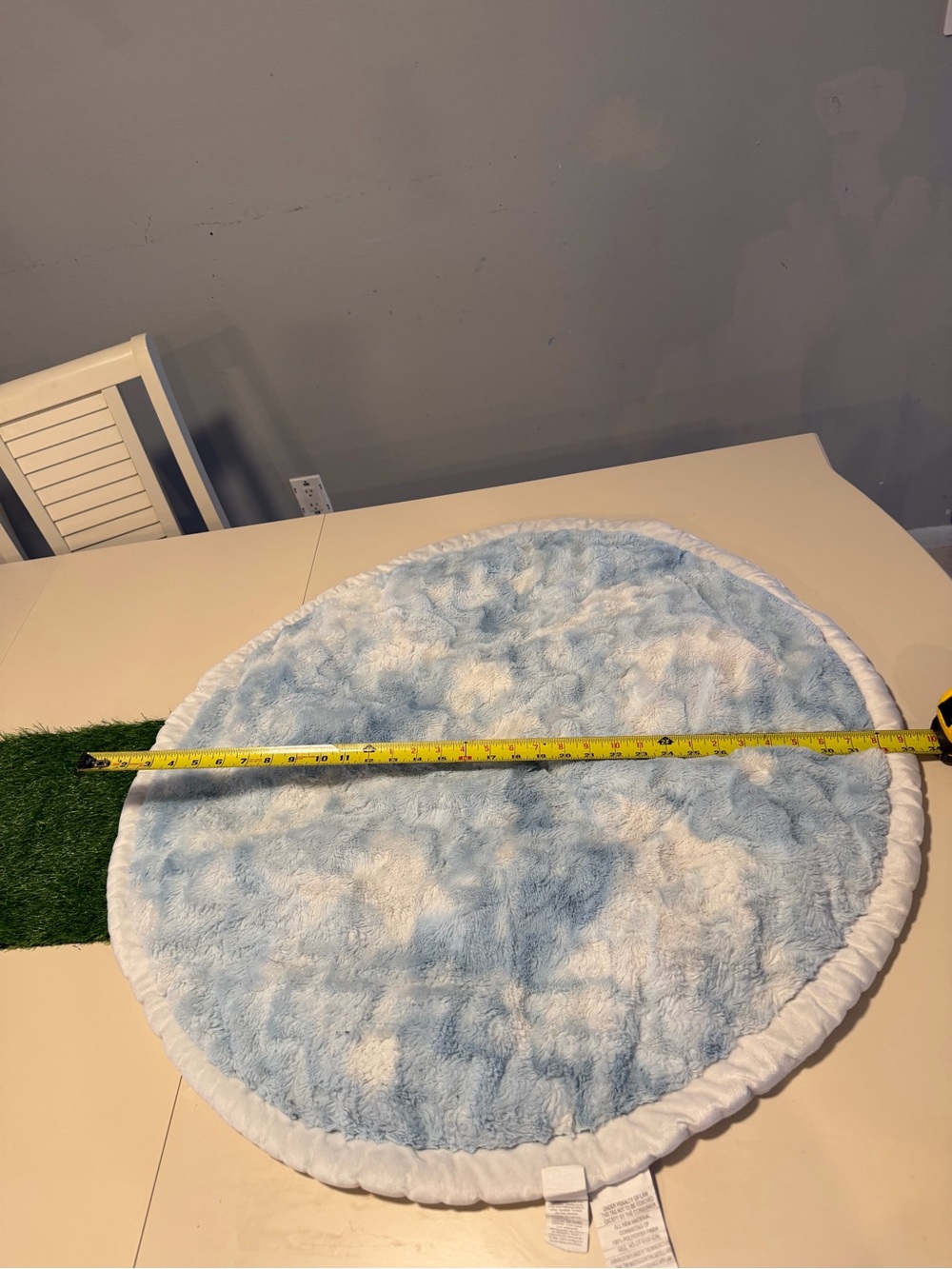 Baby/infant Play May, Light Blue And White Soft Fabric 33 Inches